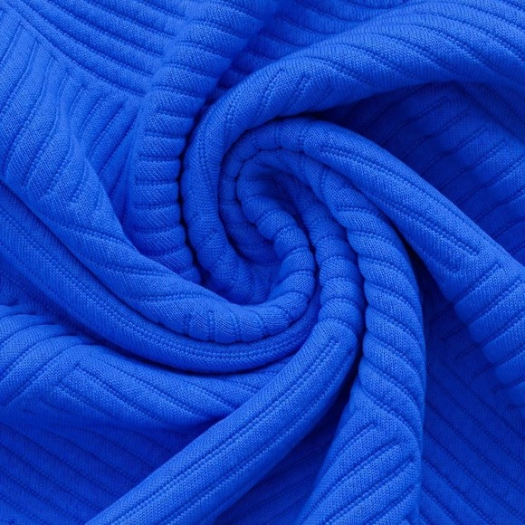 Women's Textured Lounge Set | Two-Piece | Size L | Blue | New - Picture 4 of 6